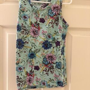 Floral Sleeveless Top - Multicolor